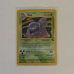 Pokemon TCG Muk Holo Rare Card 13/62 Fossil - Image 1