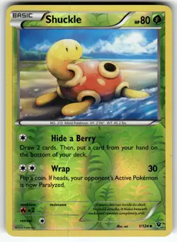 Shuckle 1/124 XY - Fates Collide LP Pokemon Card TCG - Image 1