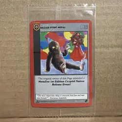 Metazoo 1st Edition Cryptid Nation Release Event Medal Promo Card Sealed - Image 1