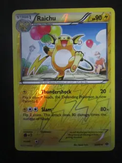 RAICHU REVERSE HOLO POKEMON CARD 40/99 NEXT DESTINIES NEVER PLAYED NM- - Image 1