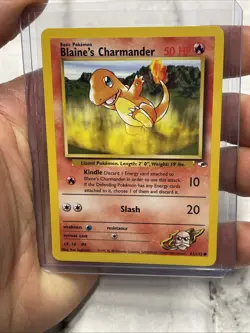 BLAINE'S CHARMANDER - 61/132 - GYM HEROES - POKEMON CARD - NM/MT Vintage Vtg - Image 1