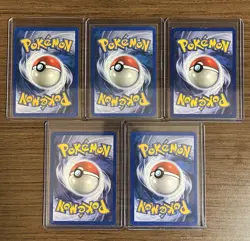 Pokemon TCG Vintage Non Holo Rare Lot - 5 Total Cards LP/MP - Image 4