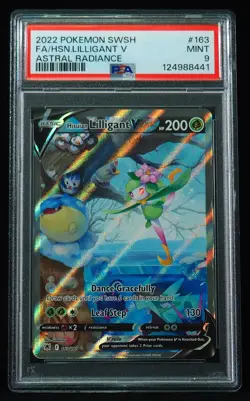 Hisuian Lilligant V 163 PSA Mint 9 Astral Radiance Pokemon Card - Image 1