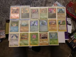 Lot Of 17 Vintage Pokemon Trading Cards - Image 1