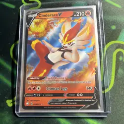 Cinderace V 18/72 Ultra Rare Shining Fates Holo Pokemon TCG Card - Image 1