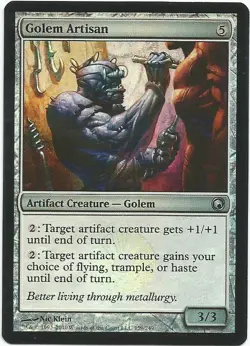 1x Foil - Golem Artisan - Magic the Gathering MTG Scars of Mirrodin - Image 1
