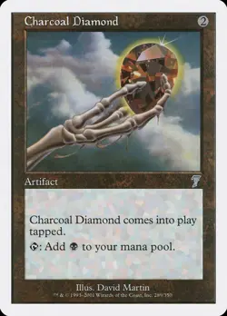 Charcoal Diamond LP Seventh Edition Magic The Gathering MTG Artifact - Image 1