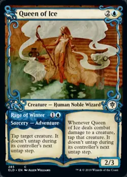 Queen of Ice x4 4x Showcase FOIL Throne of Eldraine NM MTG - Image 1