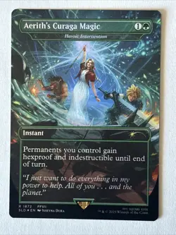 Aerith's Curaga Magic - Heroic Intervention (Rainbow Foil) *Foil* SLD 1872 NM - Image 1