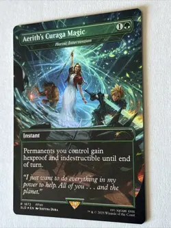 Aerith's Curaga Magic - Heroic Intervention (Rainbow Foil) *Foil* SLD 1872 NM - Image 2