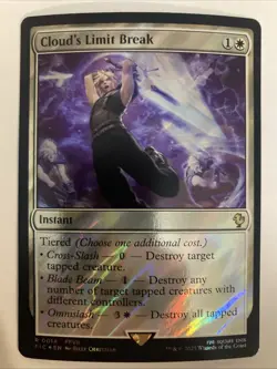 MTG Cloud's Limit Break (Surge Foil) Commander: Final Fantasy 0014 FF7 FFVII NM - Image 1