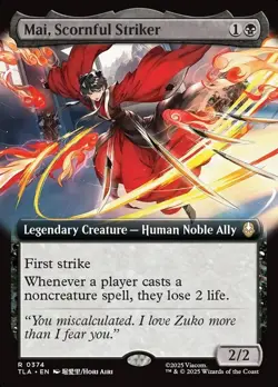 Mai, Scornful Striker * Extended Art FOIL * - TLA Avatar: The Last Airbender - Image 1