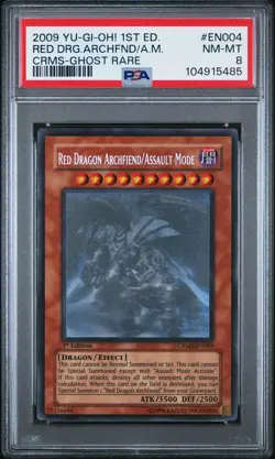 2009 YU-GI-OH! CRMS-CRIMSON CRISIS RED DRAGON ARCHFIEND/ASSAULT MODE PSA 8 - Image 1
