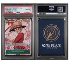 2025 ONE PIECE OP13-CARRYING ON HIS WILL ALTERNATE ART MONKEY D. LUFFY PSA 10 - Image 3
