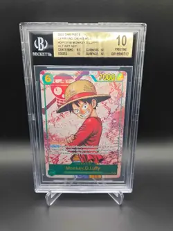 BGS 10 Monkey D Luffy OP13-118 SEC Alt Art Parallel One Piece - Image 1