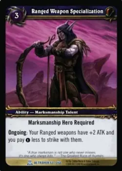 Ranged Weapon Specialization - Servants of the Betrayer - World of Warcraft TCG - Image 1