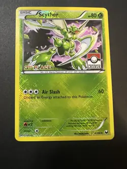 Scyther 4/108 2nd 3rd 4th Place Pokemon League Prize Card - Image 3