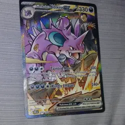Team Rocket's Nidoking EX 233/182 Full Art Holo HP 330 Pokemon Card - Image 5