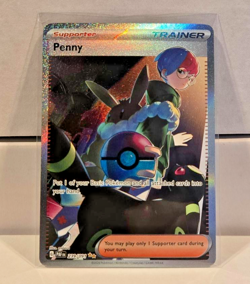 Pokemon Penny Paldean Fates Trainer Card 239/091 Special Illustration Rare SIR - Image 1