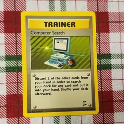 Pokemon TCG Computer Search Base Set 2 Trainer Card 101/130 - Image 1