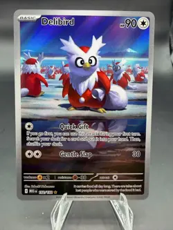 Delibird 152/132 Illustration Rare IR Pokemon Card Game TCG Mega Evolution Holo - Image 1