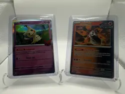Pokemon TCG 2 Card Lot - Mimikyu, Iron Moth Holo PAL Set Basic English - Image 1