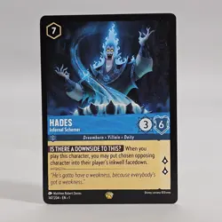 Lorcana First Chapter Hades Infernal Schemer 147/204 Disney Card NM - Image 2