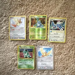 Pokemon TCG Nintendo 5 Card Lot Pidgeot Heracross Dialga World Championships 20… - Image 1