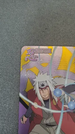 Naruto Card Game Naruto & Jiraiya Holo Foil Card Bandai 2008 Japanese Anime - Image 2