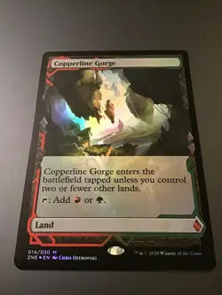 MTG Zendikar Rising #014 Copperline Gorge Foil NM - Image 1