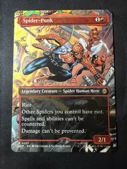 Magic The Gathering - Spider-Punk - 0207 Marvel Spider-Man Borderless - Image 1