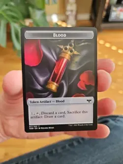 3X Blood Token (017/021) Crimson Vow MTG Magic the Gathering NM - Image 1