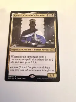 Magic: The Gathering Kambal, Consul of Allocation Double Masters 2022 Rare Whit… - Image 1