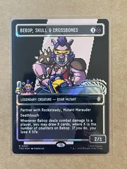 Bebop, Skull & Crossbones (Borderless) (Surge Foil) Commander: TMNT MTG - Image 1