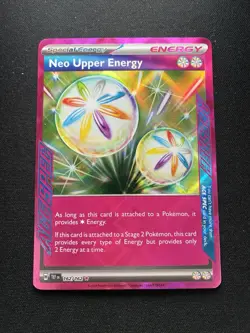 Neo Upper Energy 162/162 Ace Spec Holo Temporal Forces Pokemon Card - Image 1