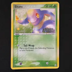 Ekans - 55/109 - Reverse Holo Stamp Pokemon EX Team Rocket Returns MP - Image 1