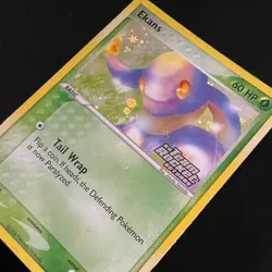 Ekans - 55/109 - Reverse Holo Stamp Pokemon EX Team Rocket Returns MP - Image 3