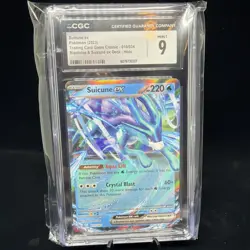 Pokemon TCG Suicune EX Classic Collection Trading Card 010/034 CGC 9 Mint Holo - Image 1