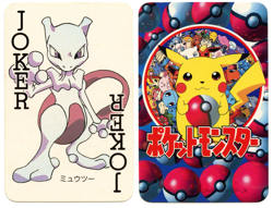 1998 Vintage Mewtwo JOKER Pokemon Televi-kun Magazine Poker Playing Card - Image 1