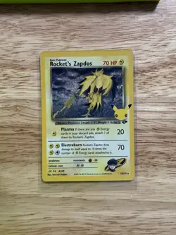 Rocket's Zapdos 15/132 Celebrations: Classic Collection Holo Rare Pokemon - Image 1