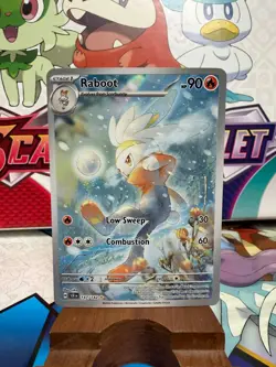 Raboot 147/142 Illustration Rare - Stellar Crown - Pokemon TCG - SHIPS FAST - Image 1