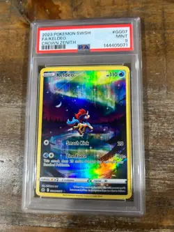 POKEMON 2023 Crown Zenith Full Art KELDEO #GG07 PSA 9 Mint RARE 2 - Image 1