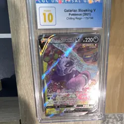 Galarian Slowking V Full Art Ultra Rare Holo Chilling Reign #179 CGC 10 Pokemon - Image 1