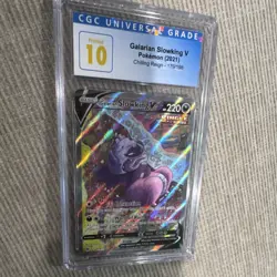 Galarian Slowking V Full Art Ultra Rare Holo Chilling Reign #179 CGC 10 Pokemon - Image 3