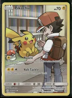 2019 Pokemon Sun & Moon Cosmic Eclipse - Pikachu Secret #241 Full Art - Image 1