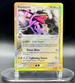Rayquaza (Delta Species) 13/113 Holo Pokemon EX Delta Species Vintage MP/HP - Image 2