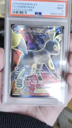2016 Pokemon XY Fates Collide Umbreon EX Full Art #119 – PSA 9 MINT - Image 2
