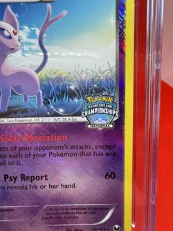 2012 Pokemon Dark Explorer Espeon C. Holo National Championship #48 CGC MINT 9 - Image 3