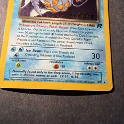 Pokemon Prerelease Holo Dark Gyarados – Team Rocket- 8/82 - Image 3