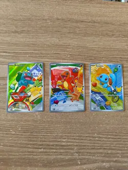 Pokemon First Partner Illustration Collection MEP Bulbasaur Charmander Squirtle - Image 1